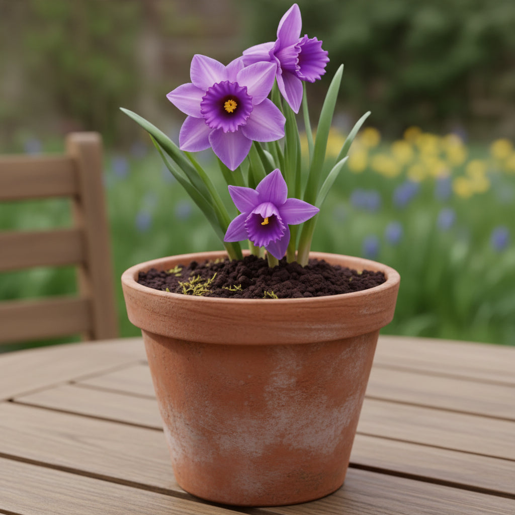 Purple Daffodil Seeds for Planting – Purple Narcissus Flower Seeds for Winter Gardens