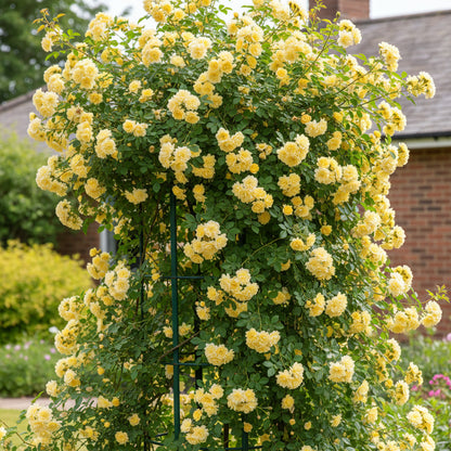 Rosa Banksiae Flower Seeds for Planting – Lady Banks Yellow Climbing Rose Seeds