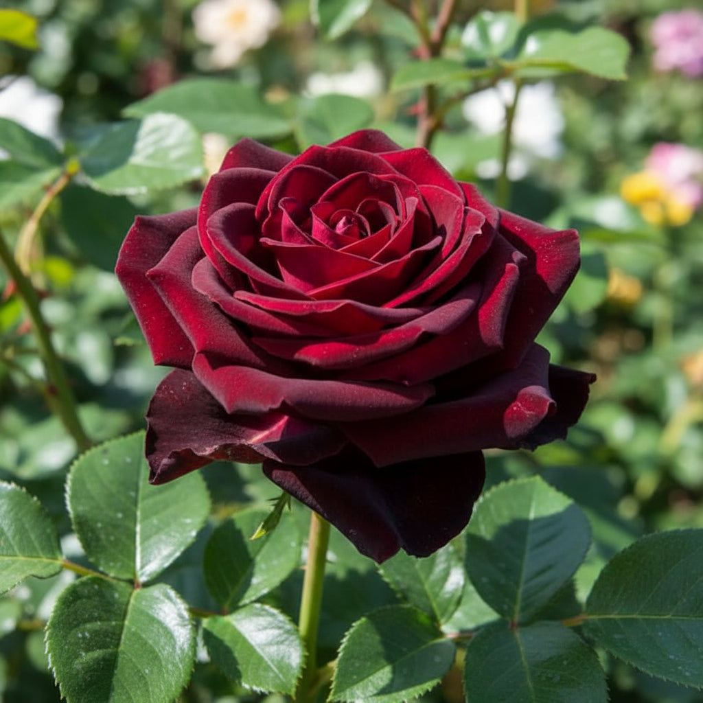 Black Rose with Red Edge Flower Seeds for Planting – Exotic Perennial Blooms