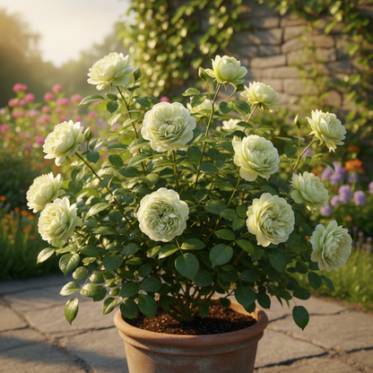 White Green Rose Flower Seeds - Rose Flower Seeds for Garden