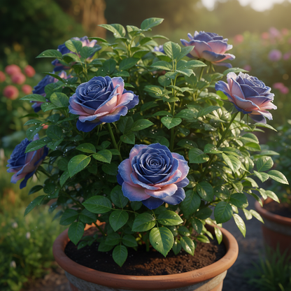 Rare Blue Pink Rose Seeds for Planting