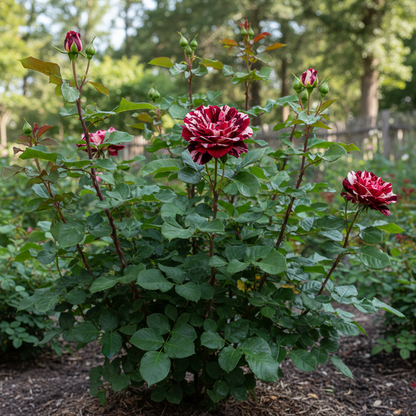 Rare Red White and Black Hybrid Rose Flower Seeds - Rose Flower Seeds for Garden