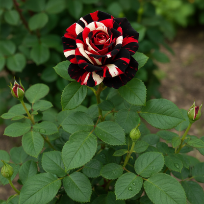 Rare Red White and Black Hybrid Rose Flower Seeds - Rose Flower Seeds for Garden