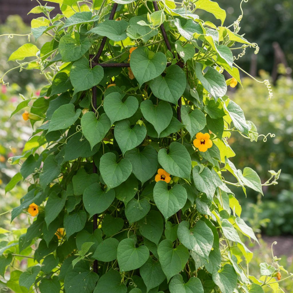 Thunbergia Alata Flower Seeds - Black-Eyed Susan Vine