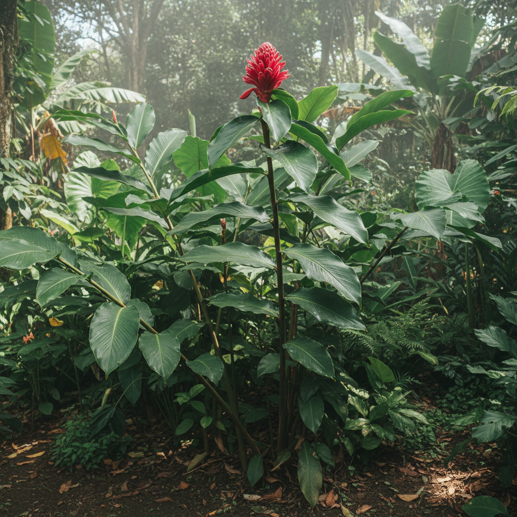 Red & Green Torch Ginger Flower Seeds for Planting