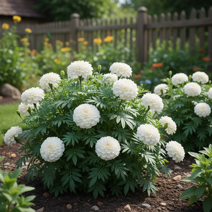 White Marigold Flower Seeds for Planting