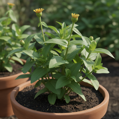 Zinnia Elegans Scabiosa Mix Flower Seeds – Unique Pincushion Blooms