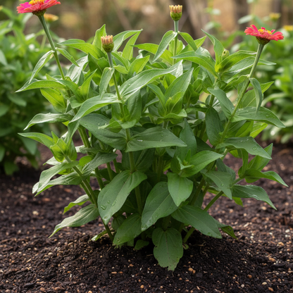 Zinnia Elegans Scabiosa Mix Flower Seeds – Unique Pincushion Blooms