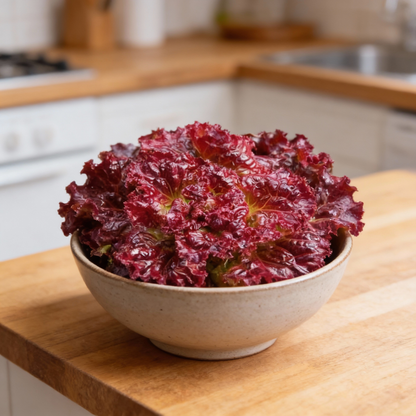 Red Velvet Lettuce Seeds – Crisp, Deep Red Leaves for Home Gardens
