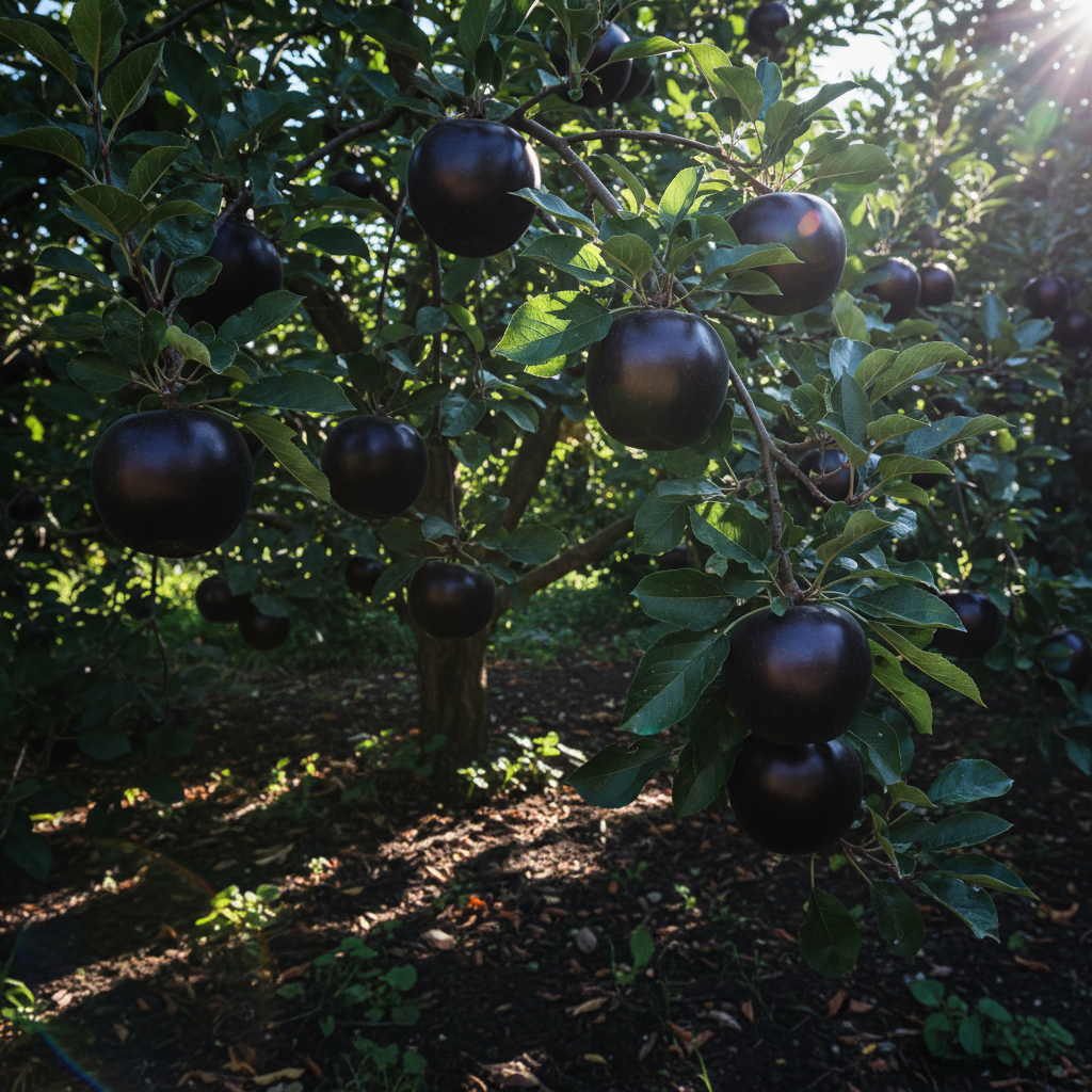 Black Apple Fruit Seeds for Planting – Exotic Dark Apple Seeds
