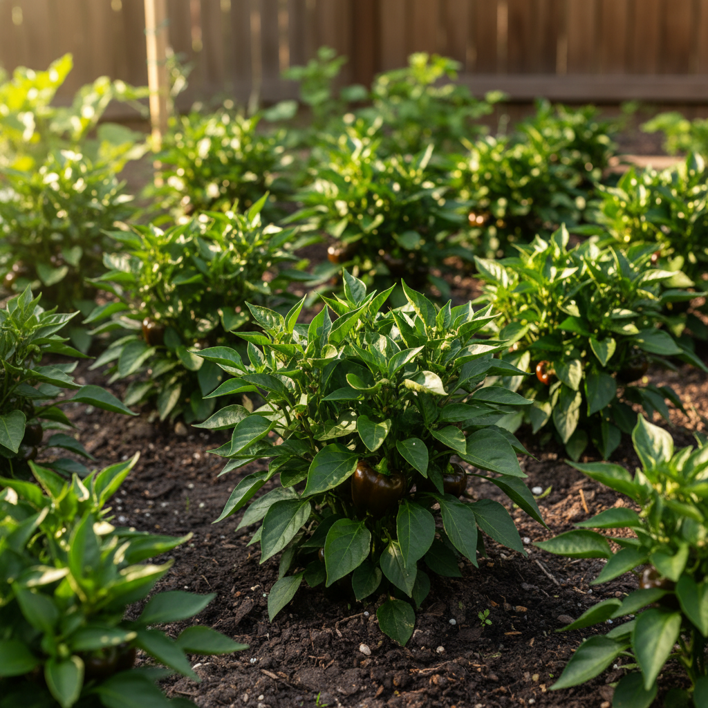 Miniature Chocolate Bell Pepper Vegetable Seeds for Planting