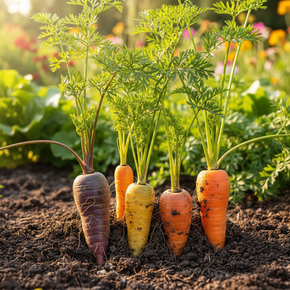 Carrot Seeds Assortment Pack of 3 - Carrot Seeds for Home Garden