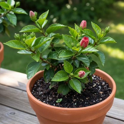 Double Red Hibiscus Flower Seeds for Garden Planting