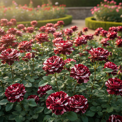 Rare Red White and Black Hybrid Rose Flower Seeds - Rose Flower Seeds for Garden