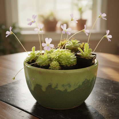 Mexican Butterwort Seeds for Planting (Pinguicula) – Carnivorous Ornamental Flower Plant