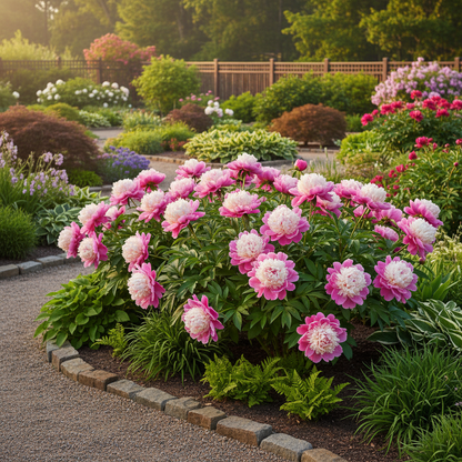 Pink and White Japanese Peony Flower Seeds - Peony Flower Seeds for Garden