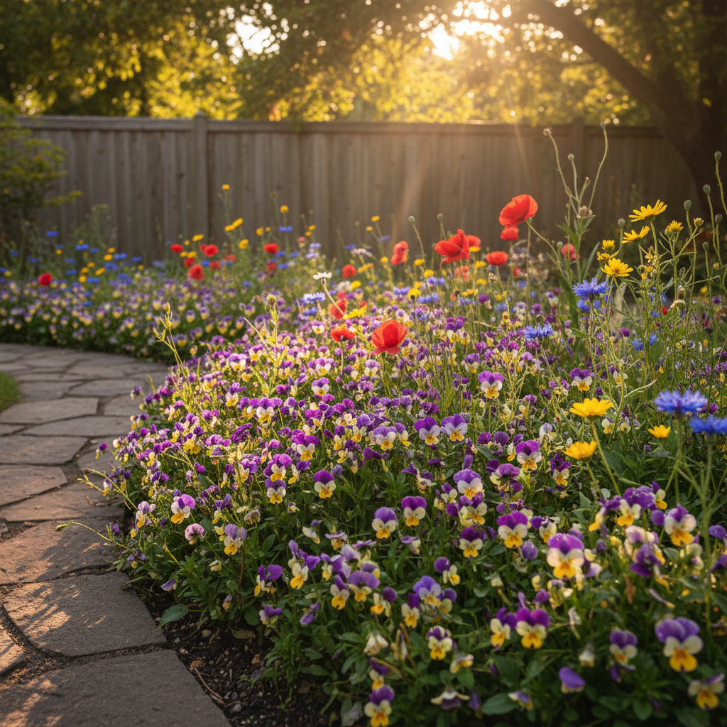 Easy Grow Johnny Jump Up Flower Mix Seeds for Garden Planting