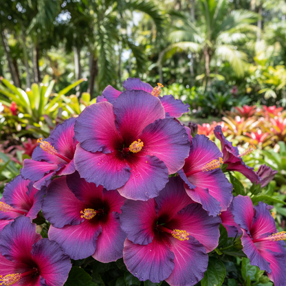 Black Pink Purple Giant Hibiscus Flower Seeds