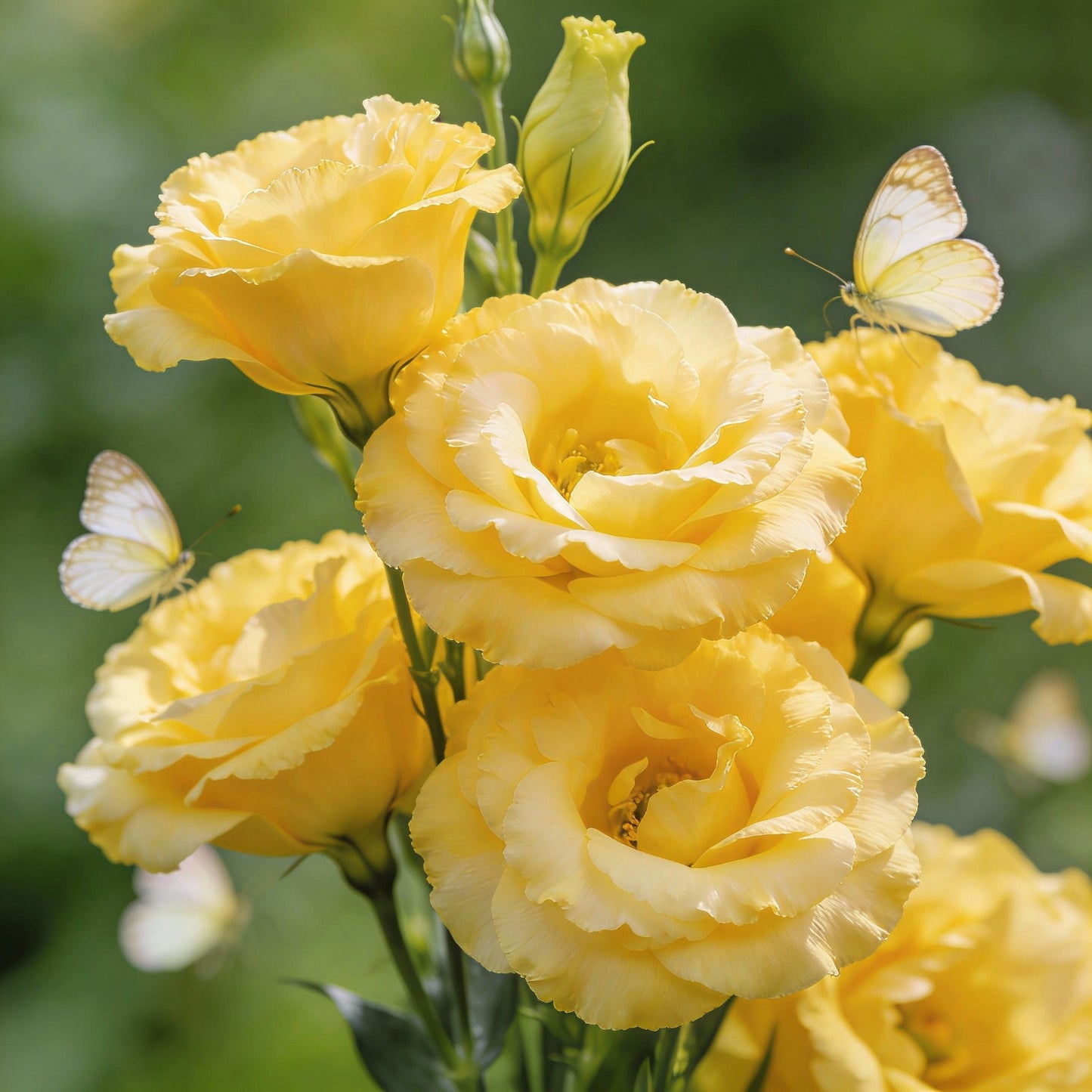 Lisianthus Rosita 2 Yellow Seeds for Gardens and Bouquets