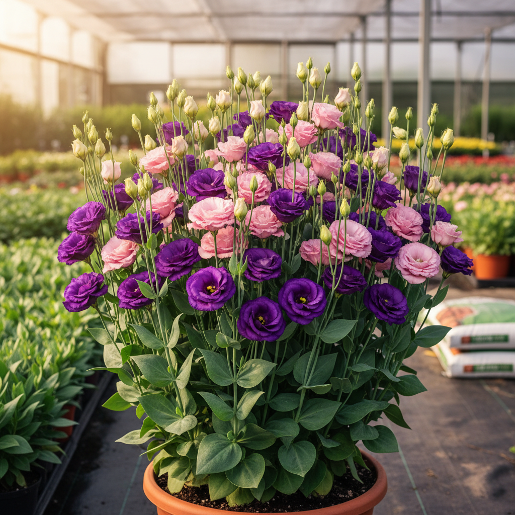 Lisianthus Rosita 2 Sapphire Seeds for Garden Planting