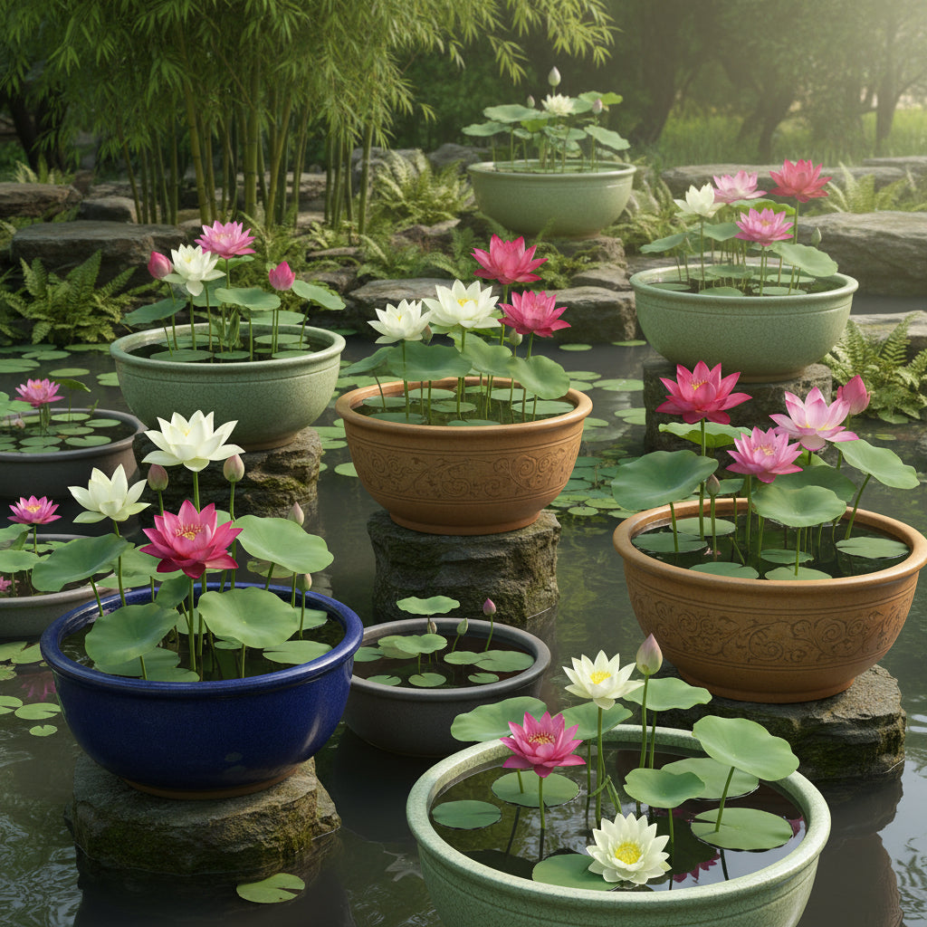 Mixed Bowl Lotus Seeds for Planting – Colorful Aquatic Blooms for Water Gardens
