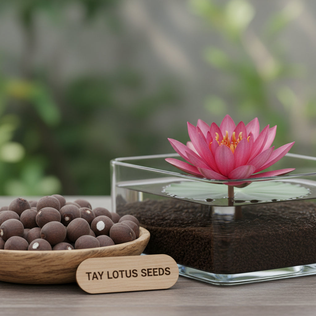 Exotic Aquatic Rose Red Lotus Flower Seeds for Planting