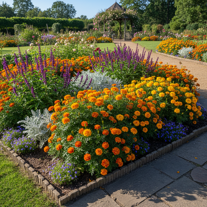 Mexican Golden Yellow Marigold Flower Seeds - Yellow Marigold Flower Seeds for Garden