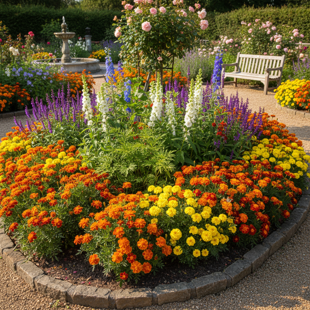Mexican Golden Yellow Marigold Flower Seeds - Yellow Marigold Flower Seeds for Garden