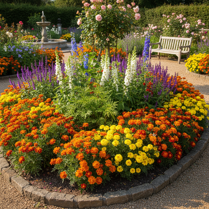 Mexican Golden Yellow Marigold Flower Seeds - Yellow Marigold Flower Seeds for Garden