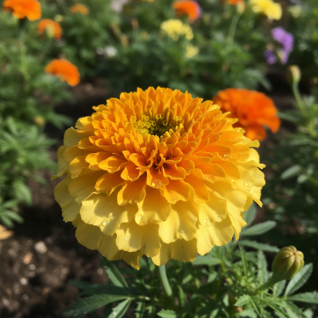 Mexican Golden Yellow Marigold Flower Seeds - Yellow Marigold Flower Seeds for Garden