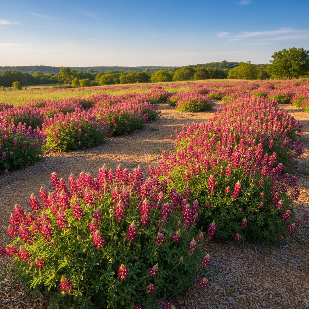 Maroon Red Texas Bluebonnet Seeds – Exotic Ornamental Wildflower