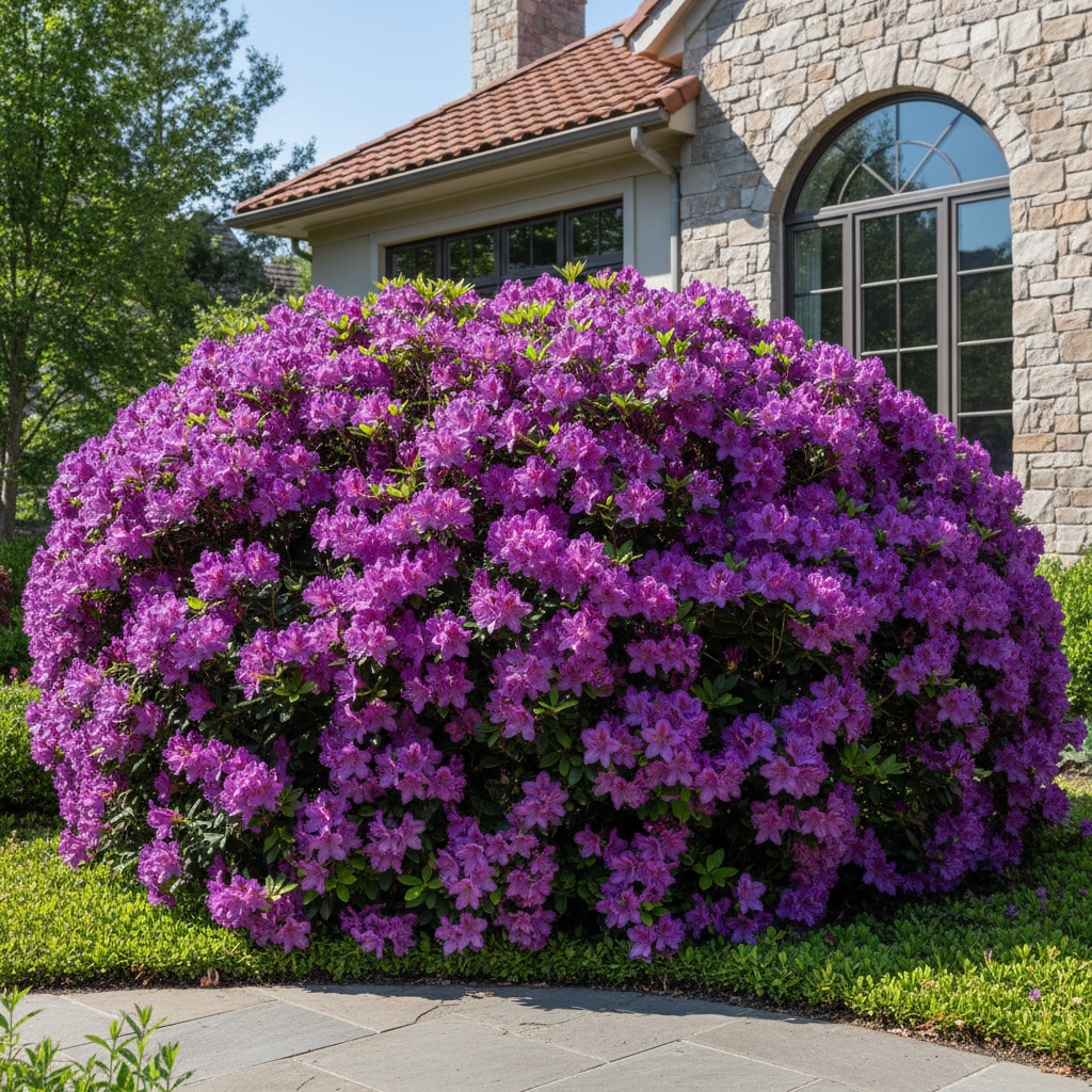 Hardy Evergreen Shrub Seeds for Planting with Large Purple Flowers – Perennial Garden Beauty