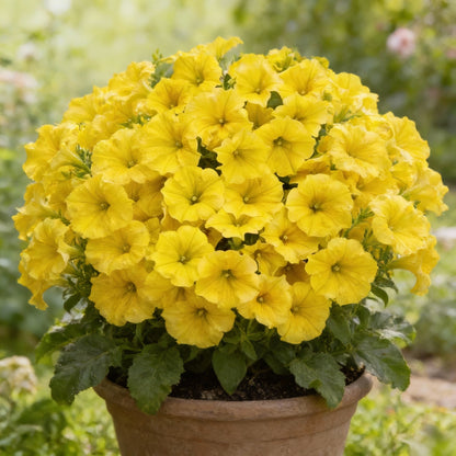 Lemon Yellow Petunia Flower Seeds for Garden Planting