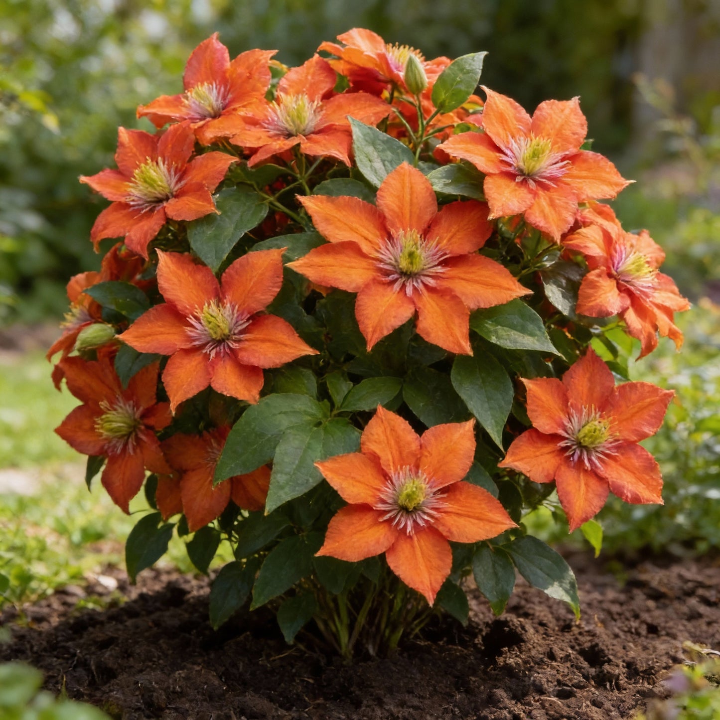 Orange Clematis Flower Seeds for Garden Planting