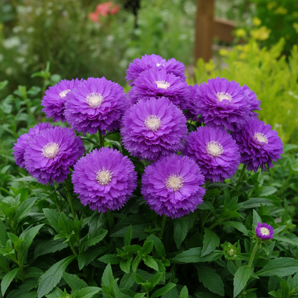 Double Lavender Blue Pincushion Scabiosa Seeds
