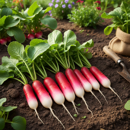 French Breakfast Radish Seeds – Crisp & Flavorful Heirloom Radishes