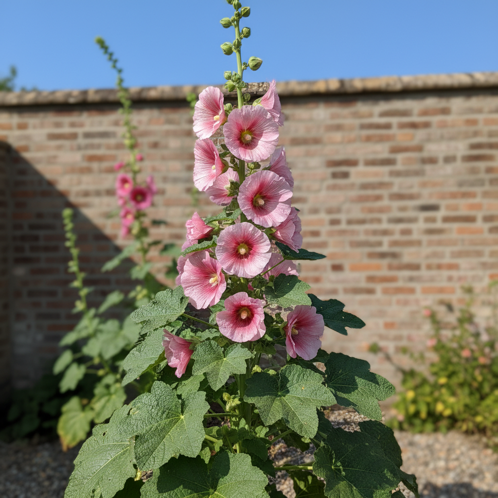 Pink Hollyhock Flower Seeds - Hollyhock Flower Seeds for Garden