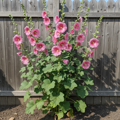 Pink Hollyhock Flower Seeds - Hollyhock Flower Seeds for Garden