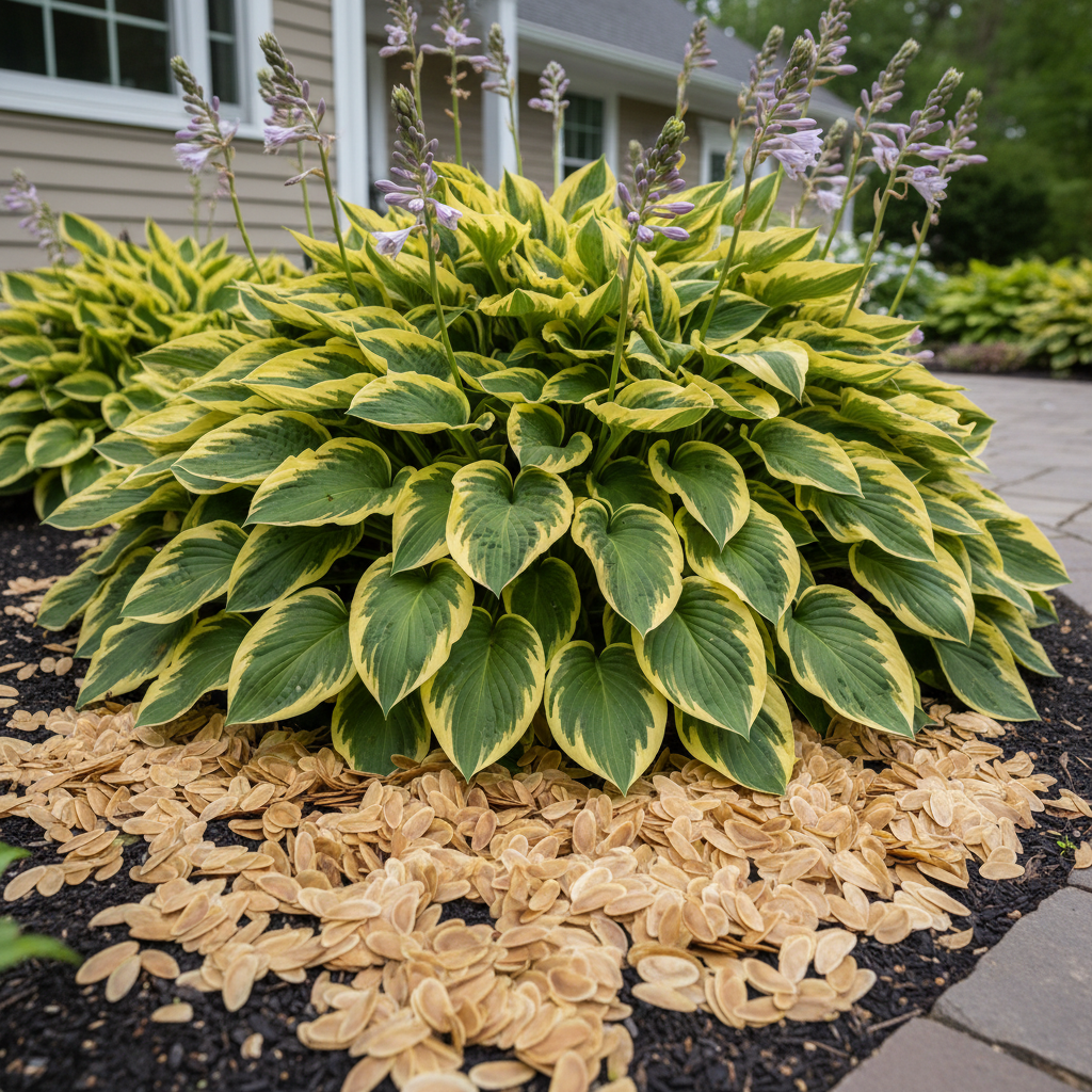 Yellow Variegated Hosta Seeds for Planting – Green Leaves with Gold & Creamy Yellow Edges
