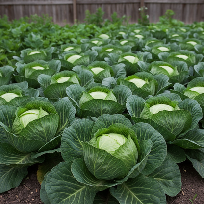 Stonehead Cabbage Seeds – Early Maturing Compact Green Cabbage for Home Gardens