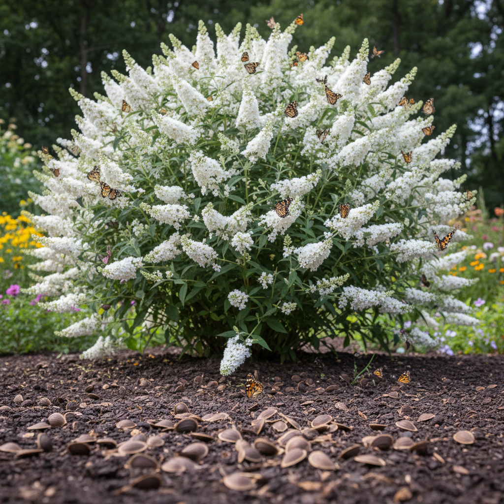 White Profusion Butterfly Bush Seeds for Planting – Buddleja davidii