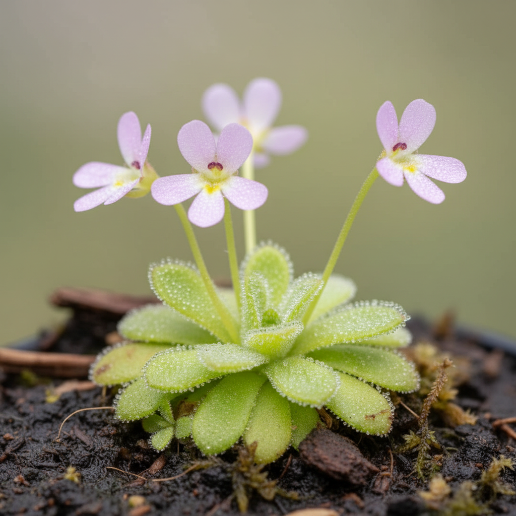 Mexican Butterwort Seeds for Planting (Pinguicula) – Carnivorous Ornamental Flower Plant