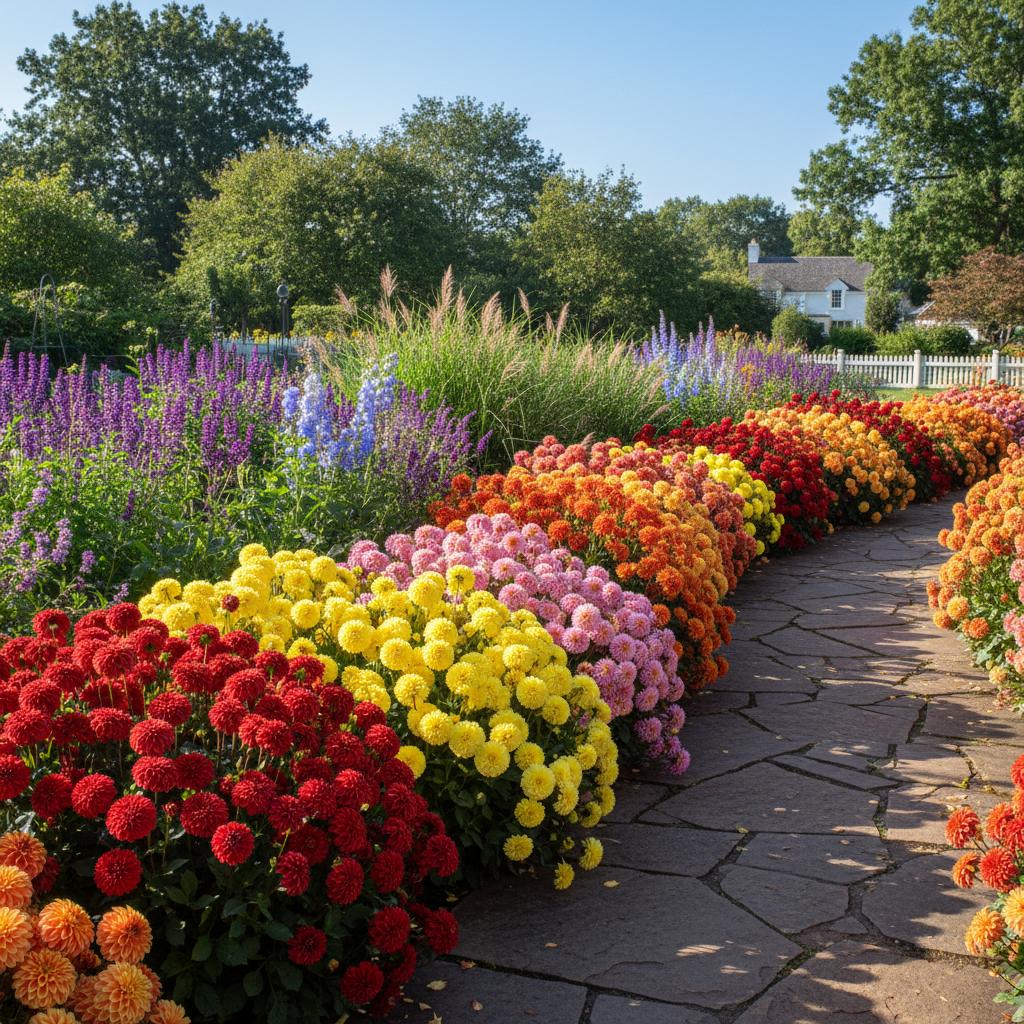 Mix Dahlia Pompon Flower Seeds for Planting