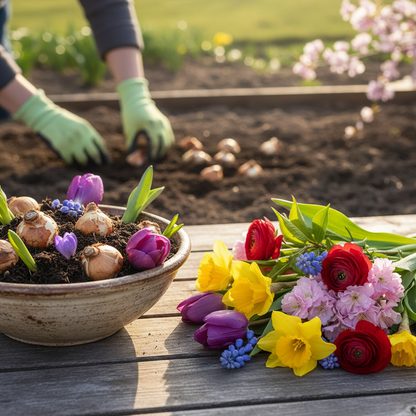 Spring Bulbs Mixed Flowering Collection for Garden Planting