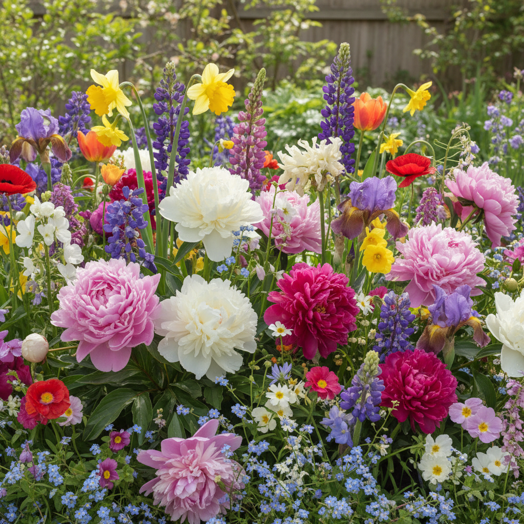Spring Bulbs Mixed Flowering Collection for Garden Planting