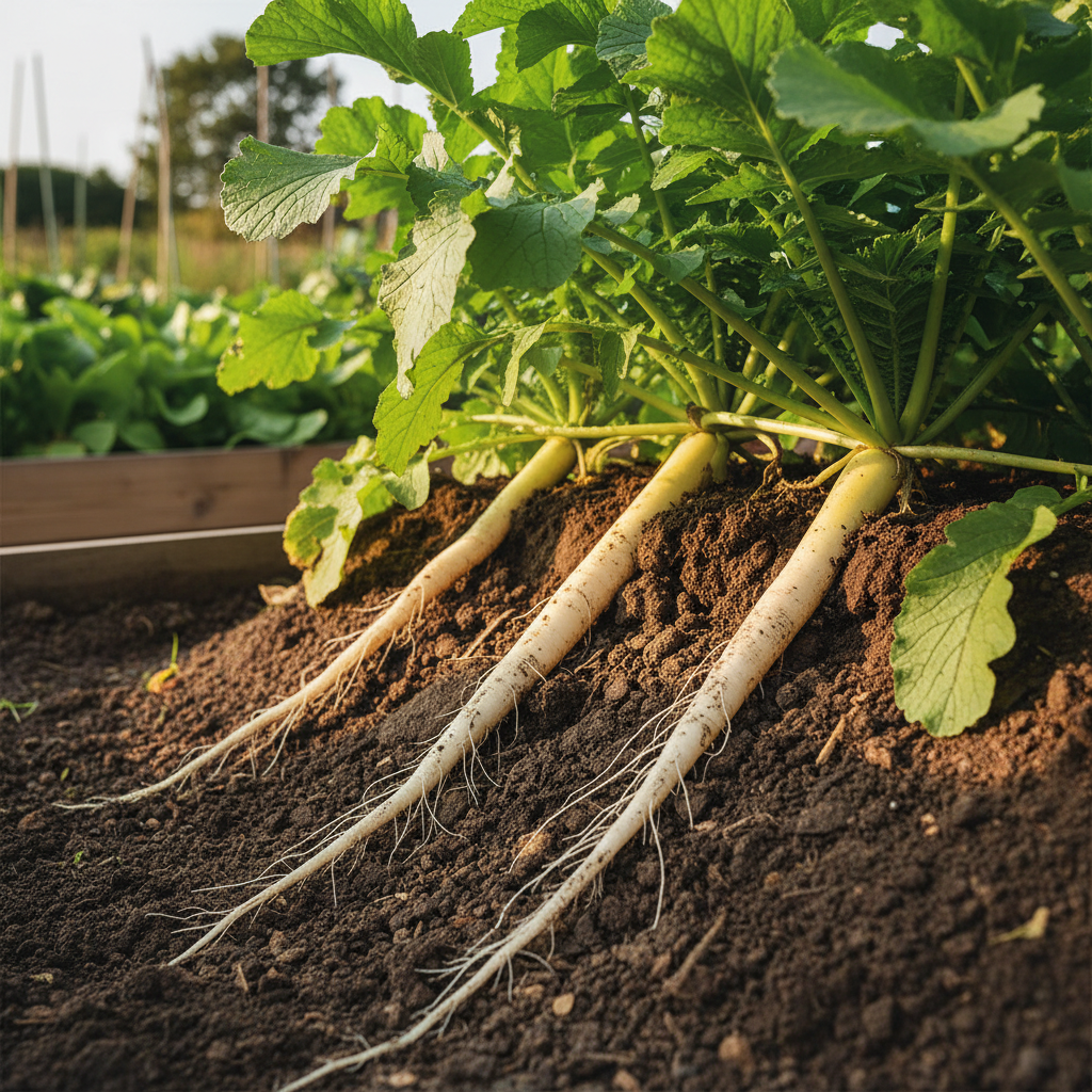 Mooli Minowase Radish Seeds – Crisp & Mild White Radish