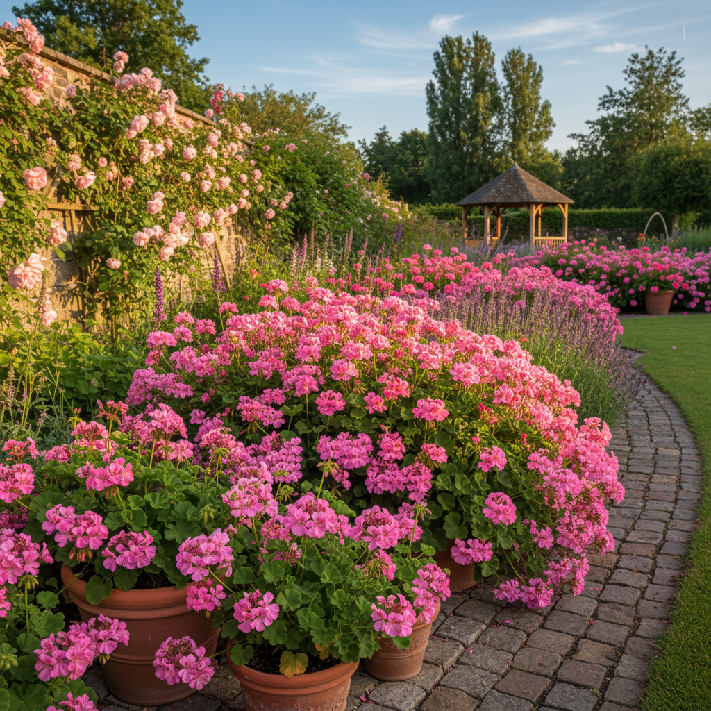Geraniums Pink Flower Seeds – Vibrant Garden Blooms