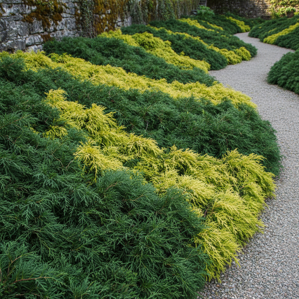 Spreading Evergreen Shrub with Soft Feathery Foliage – Hardy Ornamental Perennial for Gardens