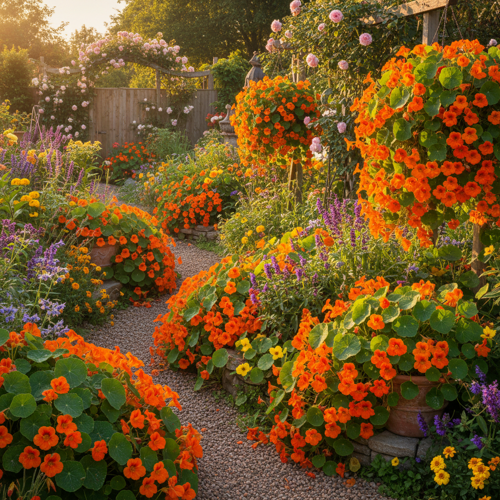 Nasturtium Baby Orange Seeds – Garden Blooms for Planting