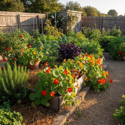 Nasturtium Ice Cream Sundae Seeds for Garden Planting